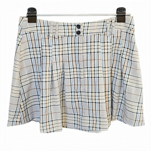 GLASSONS Plaid Pleated Mini Skirt Light Academia Size 14